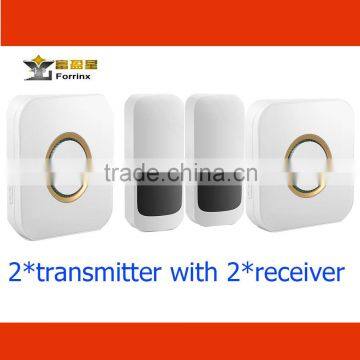 Forrinx supply best wireless doorbell battery free wireless doorbell sound doorbell CE FCC ROHS