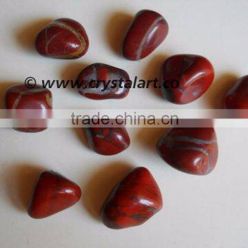 RED JASPER DESIGN TUMBLED PEBBLES STONE