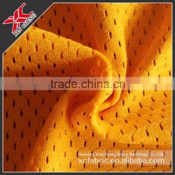 Haining 100% polyester warp knitting mesh fabric for sportswear