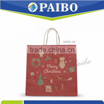 NPSD-56 Xmas Paper Handbag with handle Professional manufacturer for xmas day Hot sale