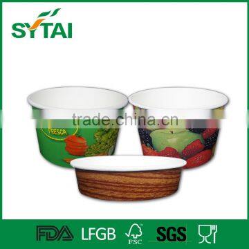 20oz Disposable pe Coated Customized Logo Printed Paper Salad Bowl for Food Grade photo-2