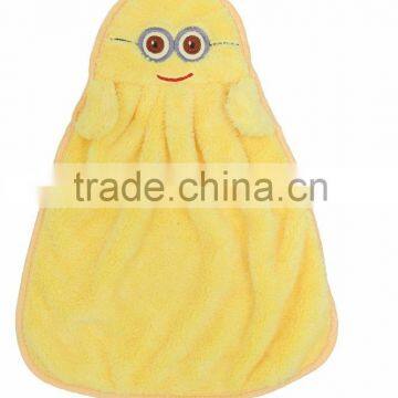 Lovely Coral Velvet Hand Drying Towel