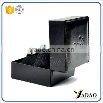 high quality stitching finish plastic packaging box watch storage