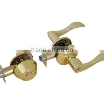 High Quality Tri-Circle Combo Door Locks tubular deadbolt and lever handle TC1861+D101PB