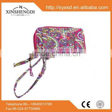 New style cotton floral quilted fashion organic cell phone shoulder bag