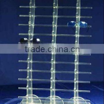 Floor standing clear acrylic sunglasses display stand