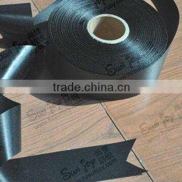 25mm black satin ribbon labels