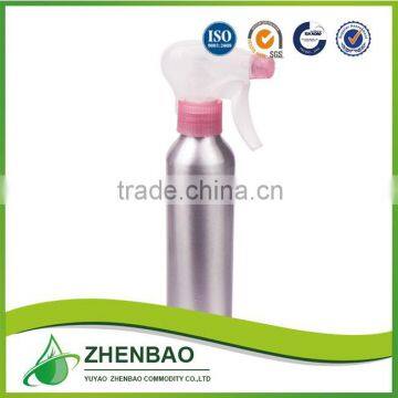 Designer aluminum cosmetic bottles with pump