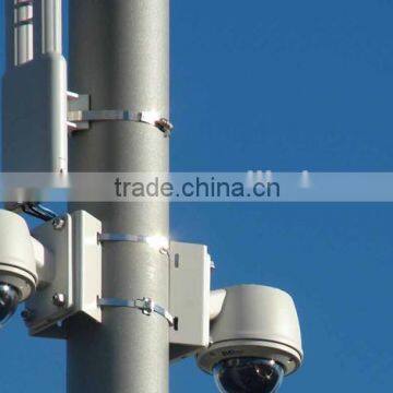 20m Polygon/ Telescopic Telecom Base Station Pole -hot dip galvanized post, high mast column