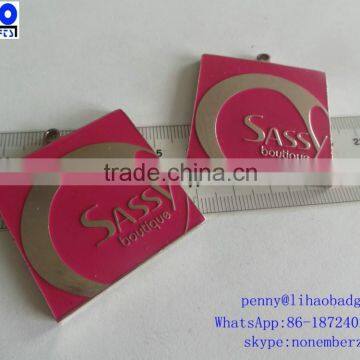 Logo Engraved Stamping Small Custom Metal Jewelry Tags