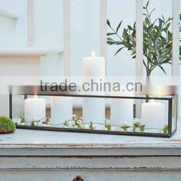 Glass T-light holder, Glass Box, Decorative Glass Box,Jewellery Box, Glass Box, Multipurpose Storage Box