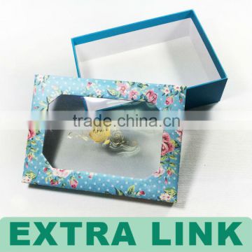 China Custom Classic 2014 New Product With Window Cardboard Postcard Box