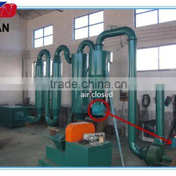 Air flow wood sawdust drying machine with air closed