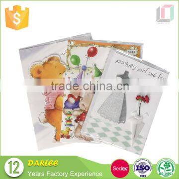 2016 China Oem Embossing Hot Stamping Foldable Luxury Art Paper Music Greeting Cards photo-6