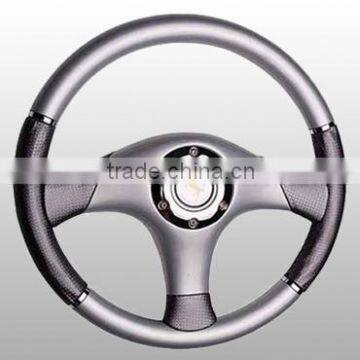 wooden steering wheel