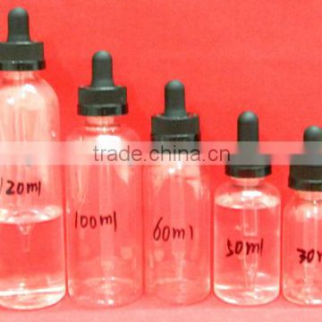 boston round plastic pet bottle/e-liquid plastic pet bottle/e-juice plastic bottle