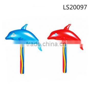 promotional advertising dolphin inflatable baseball bat as gift