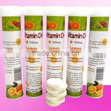 High Quality Health Food Vitamin C And Calcium Effervescent Tablets