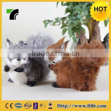 Low price hot sale unstuffed squirrel plush skin