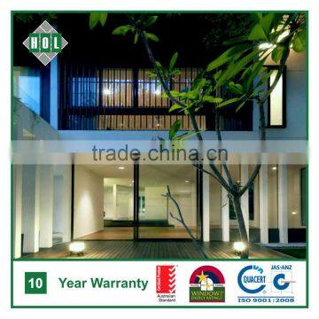 Aluminum Sliding door for private house, large sash with clear glass