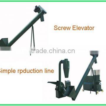 small sawdust pellet screw conveyor connect the pellet machine and hammer mill