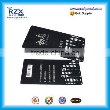 New Cut Out Black Metal Card Stainless Steel Metal Business Card