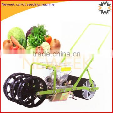 Neweek manual mobile hand push vegetable carrot seeding machine