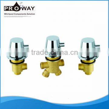 Contemporary Brass Body Bathtub Water Mixer Hot and Cold Shower Valves