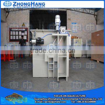 Rotary solid liquid separation drum filter for fish farming