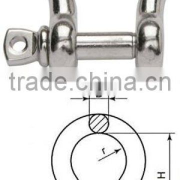 stainless bolt type anchor shackle