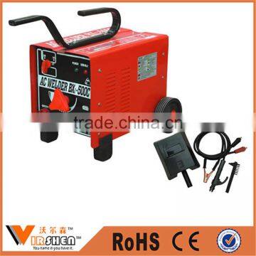 BX1 250C single/three phase portable arc welder AC welding machine price motor brush holder