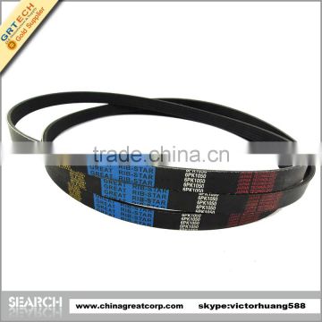 6pk1050 top quality ribbed v belt for Toyota