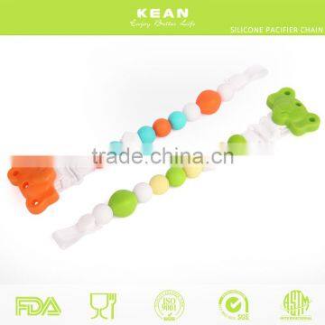 Handwork Food Grade Silicone Baby Pacifier Chain photo-4