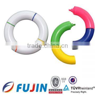 4 color swim ring shaped highlighter gift/promotional gifts/new designed novelty highlighter