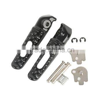 Black Rear Footrests Foot Pegs For Honda CBR600RR 03-14 CBR1000RR 04-14 05 07 photo-2