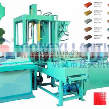 Color changeable full automatic paving brick machine