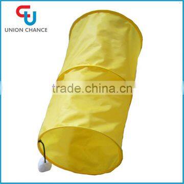 Yellow Color Pet Tunnel Foldable Cat Tunnel 190T Cat Tunnel