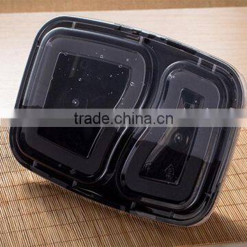 2 Compartment Plastic Food Container,Bento Lunch Box With Dividers,microwave Safe Food Container photo-3