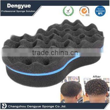 Double Barber hair brush sponge hair twist sponge