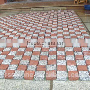 cheap outdoor granite floor tile car parking