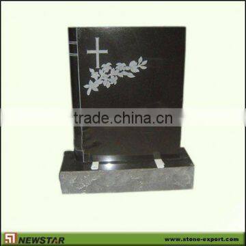 American Tombstone,Granite Tombstone,Headstone-Absoutely Black