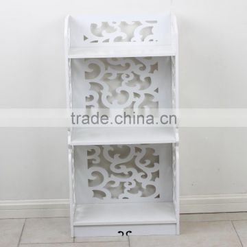 Wood Plastic Composite Punched Storage Shelf for Living Room