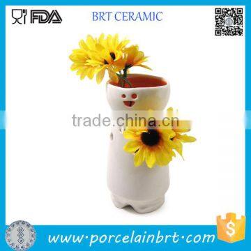 Decorative White Ceramic Cheap Bud Vases