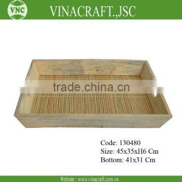 Bamboo serving tray wooden serving tray