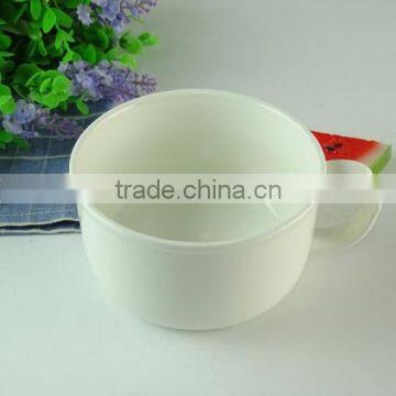 Wholesale White Porcelain Soup Bowl With Handle for Hotel Restaurant Ceramic Bowl Round Porcelain Ceramic Rice Bowl photo-2