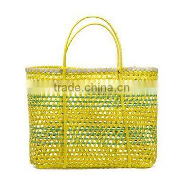 High quality best selling colored bamboo shopping bag WITH HANDLE from vietnam