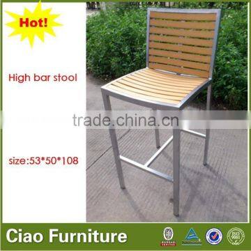 Upscale Tropical Style Aluminum Bar Chair photo-2