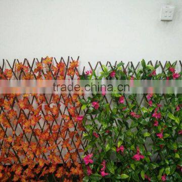 Folding wood fences for garden decoration