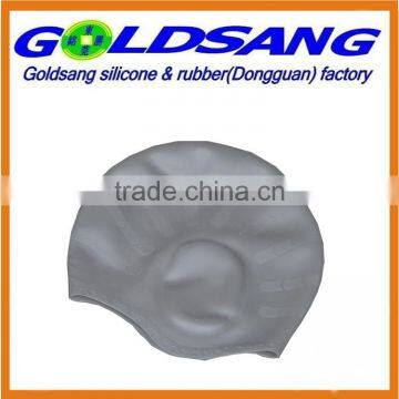 Durable Ear Protected Silicone Ear Swim Cap for Adults photo-4