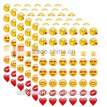 Cute Lovely 48 Die Cut Emoji Smile Face Vinyl Sticker for Phone Laptop Decor photo-4